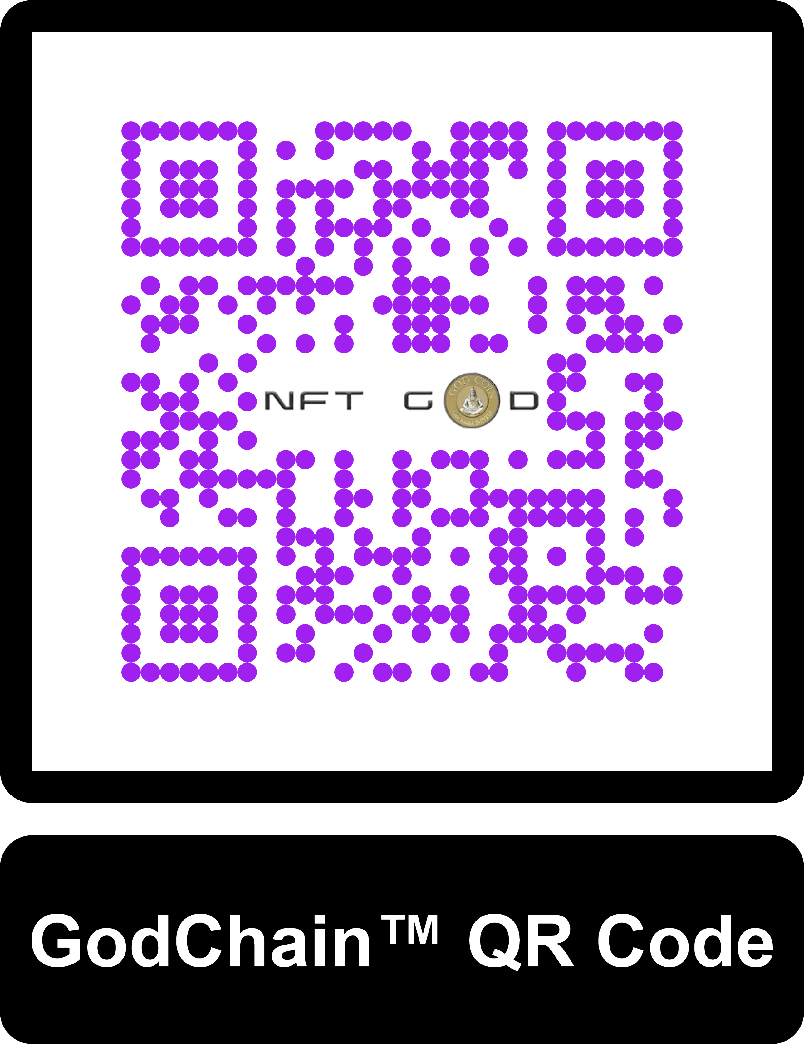 NFT Programmable Godchain™ Technology QR Key Code